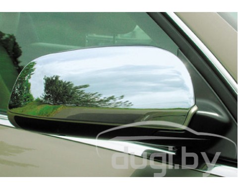 Хром накладки на зеркала (нерж.) для Audi A3 (2000-2009)